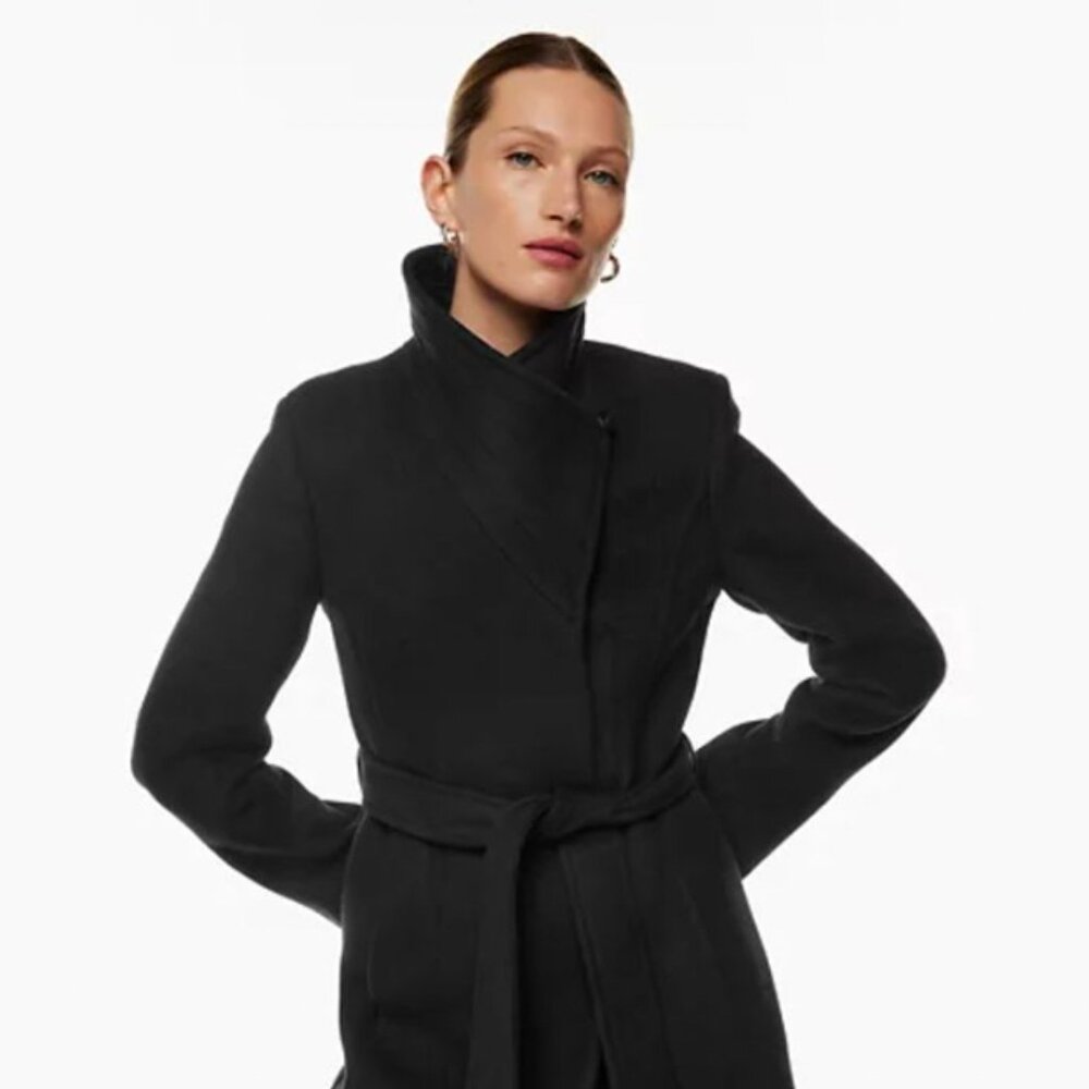 Aritzia Babaton the Connor Coat in Black, size M